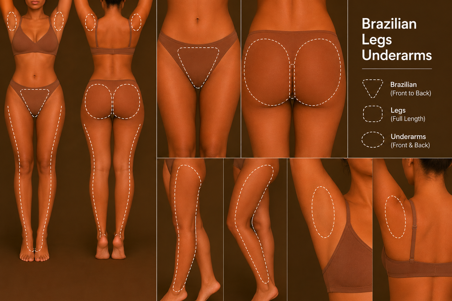 Brazilian legs and underarms laser hair removal treatment in Mildura