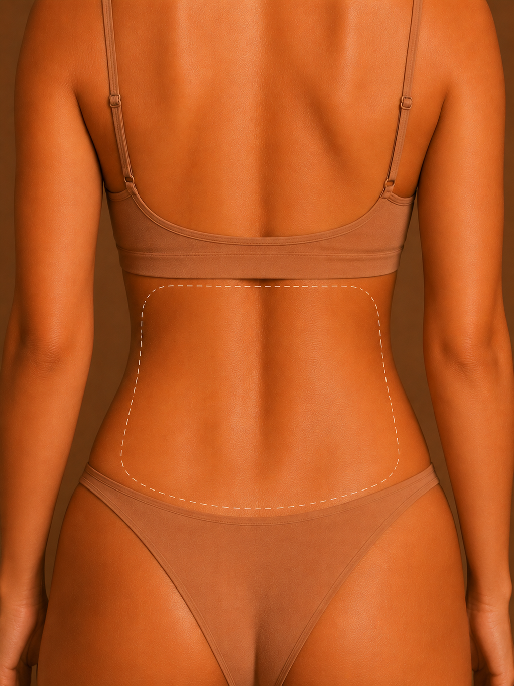 Smooth back after laser hair removal treatment